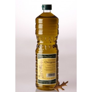 Botella Aceite 1 L. Plastico Hacienda Ortigosa.